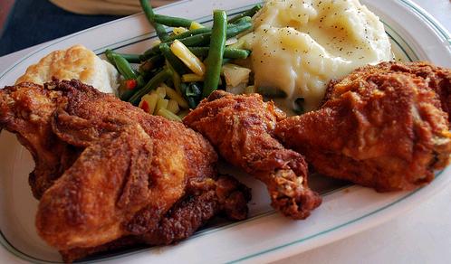 fried chicken dinner
