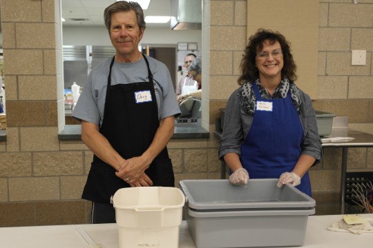 Doug and Karla thank you for bussing your own tables in a timely fashion!